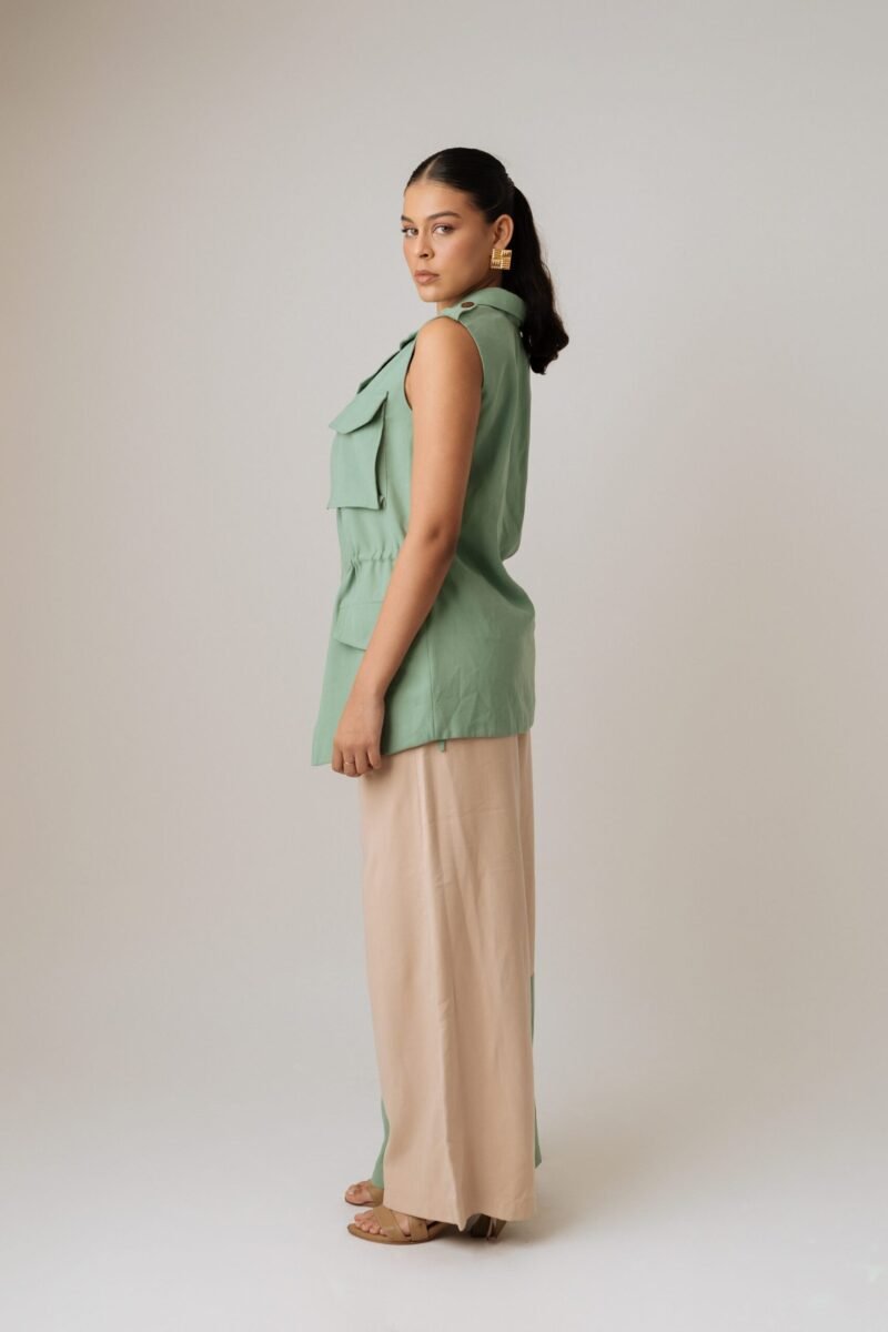 Pantalon Largo Con Bota Bicolor - Image 3